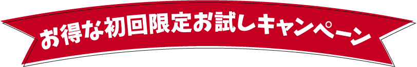 お得な初回限定お試しキャンペーン